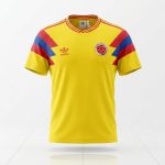 CAMISETA COLOMBIA RETRO MUNDIAL ITALIA 1990