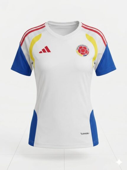 CAMISETA COLOMBIA BLANCA DAMA