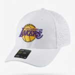Gorra Bordada Blanca Lakers