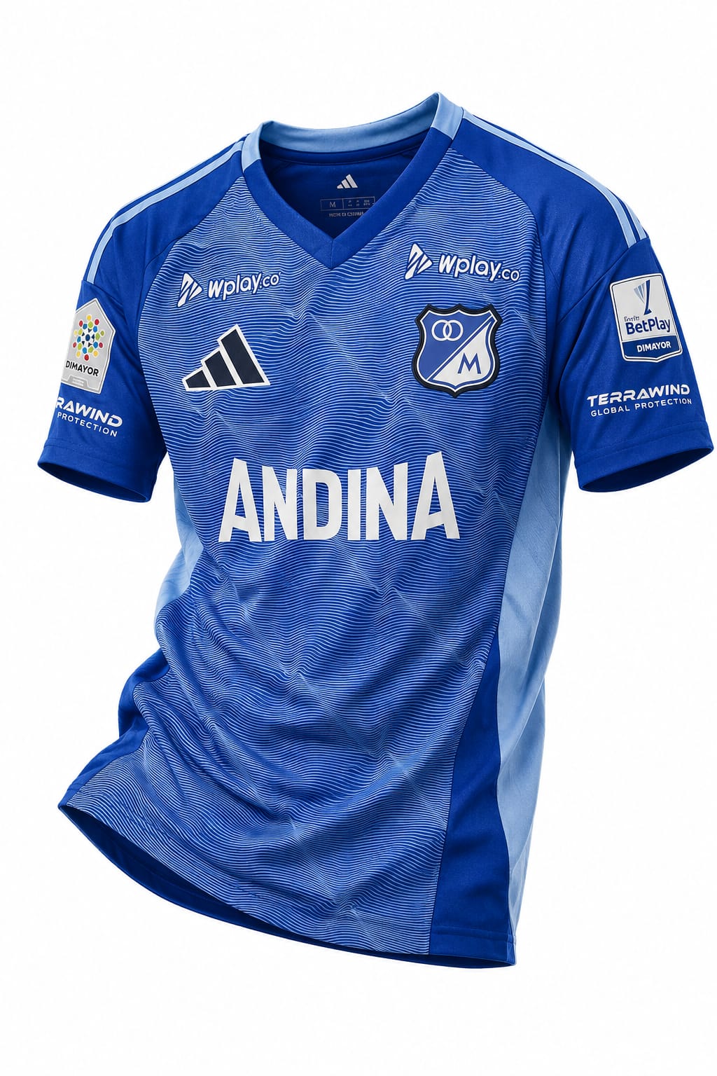 Camiseta Millonarios Hombre Azul (2) Camiseta Millonarios Hombre Azul Temporada 2025 - Imagen 1