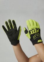 Guantes Fox Negro-Verde Neón Talla M