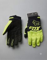 Guantes Fox Negro-Verde Neón Talla M - Imagen 2