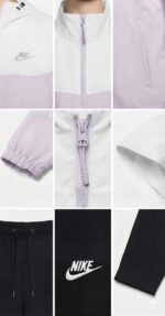 Sudadera T.XL Blanca-lila- Negro Nike R.5168 - Imagen 2