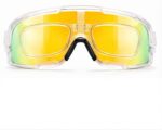 Gafas Ciclismo Brazo amarillo con Gafa Interna Removible - Imagen 2