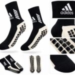 Media Antideslizante Negra Adidas Talla 36-41