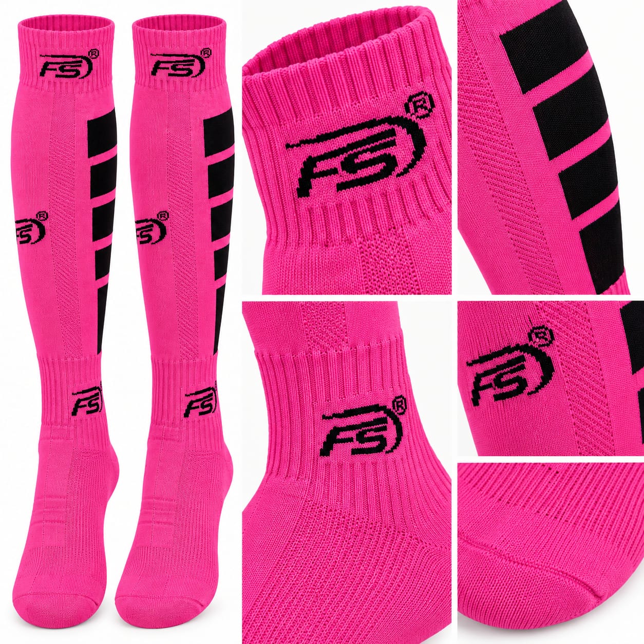 Media Fútbol Fucsia Talla Grande (37-41) Media Fútbol ⚽ Fucsia Talla Grande (37-41) - Imagen 1