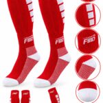 Media Fútbol ⚽ Rojo-Blanco Talla Grande (T.4-6 / T.10-12)