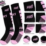 Media Fútbol ⚽ Negro-Rosado Talla Pequeña