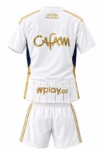 Uniforme Millonarios Blanca-Dorado Niños Visitante Temp. 2024-2025 - Imagen 2