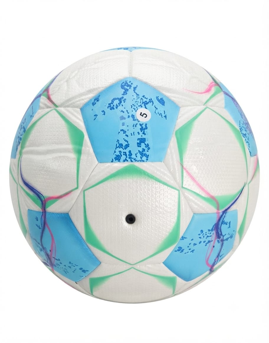 Balón Futbol Blanco-azul # 5 Balón Futbol Blanco-Azul Cielo # 5 - Imagen 1