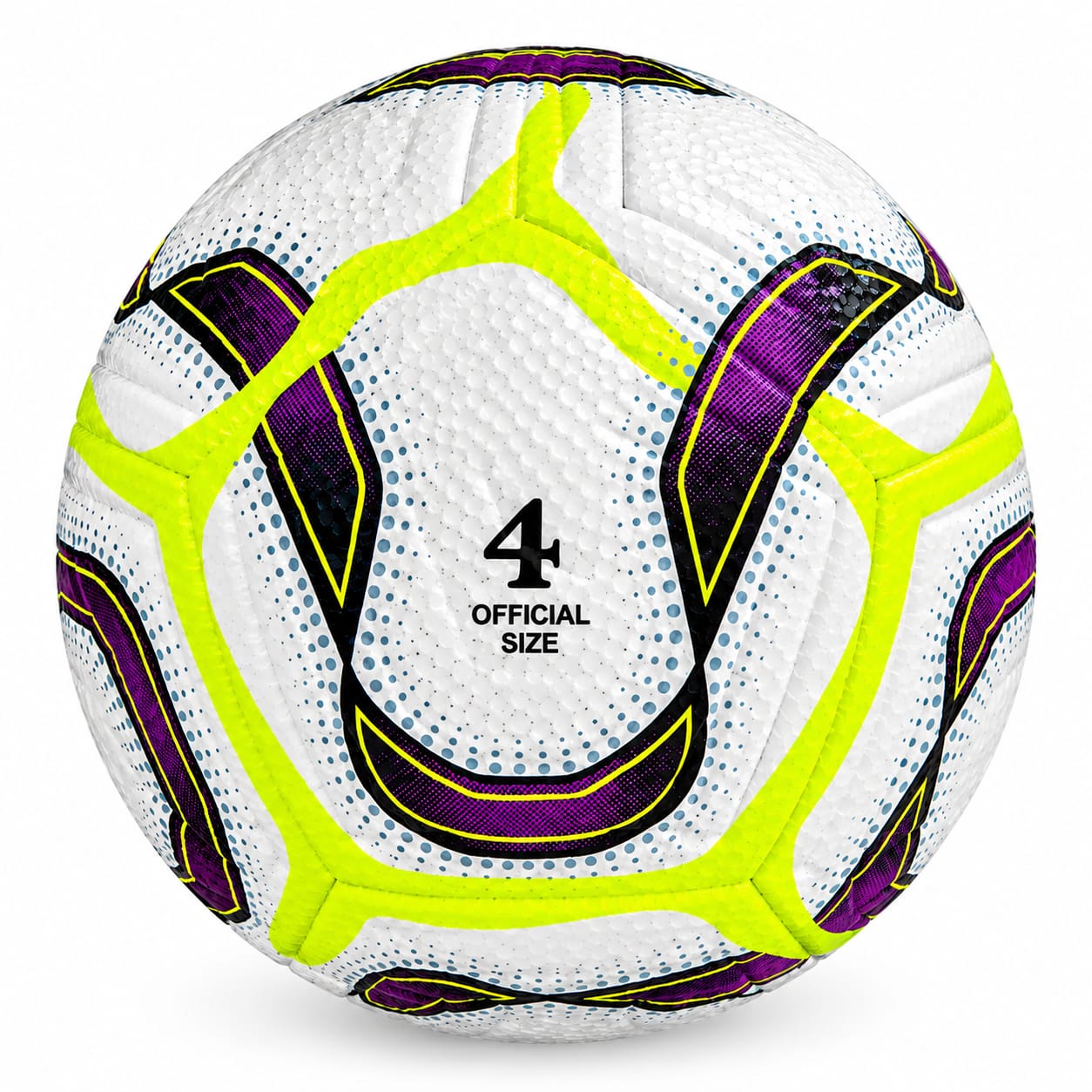 Balón Fútbol Blanco lineas # 5 Balón Futbol Blanco Líneas ⚽ # 5 Dorado - Imagen 1