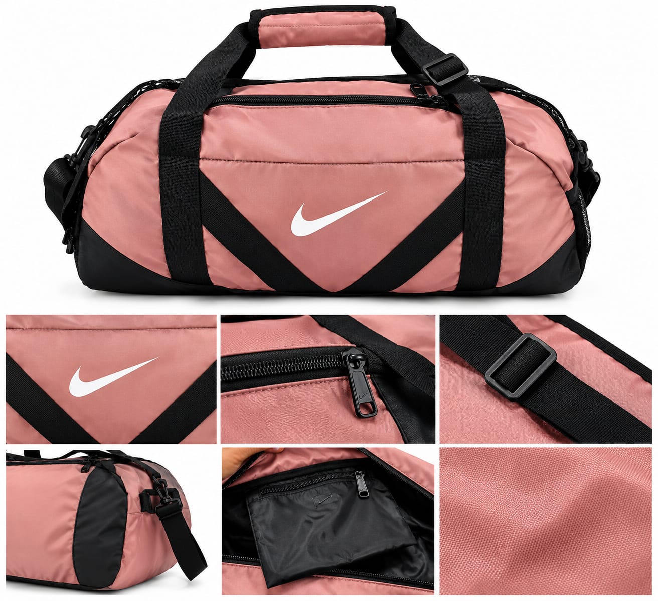 Maleta Gym Deportiva salmon Maletin NK Rosado Deportivo - Imagen 1