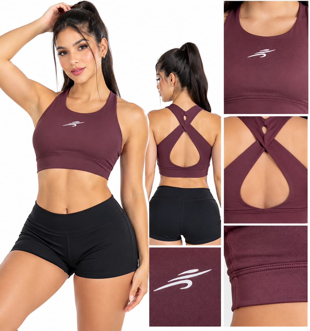 Top deportivo Vinotinto Under-Fit talla S Top Deportivo Vinotinto Under-Fit Talla S - Imagen 1